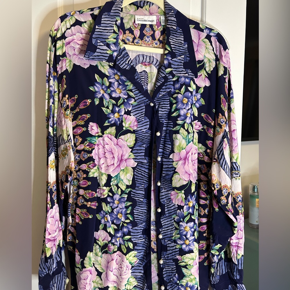 Silk blouse by Dana Buchman